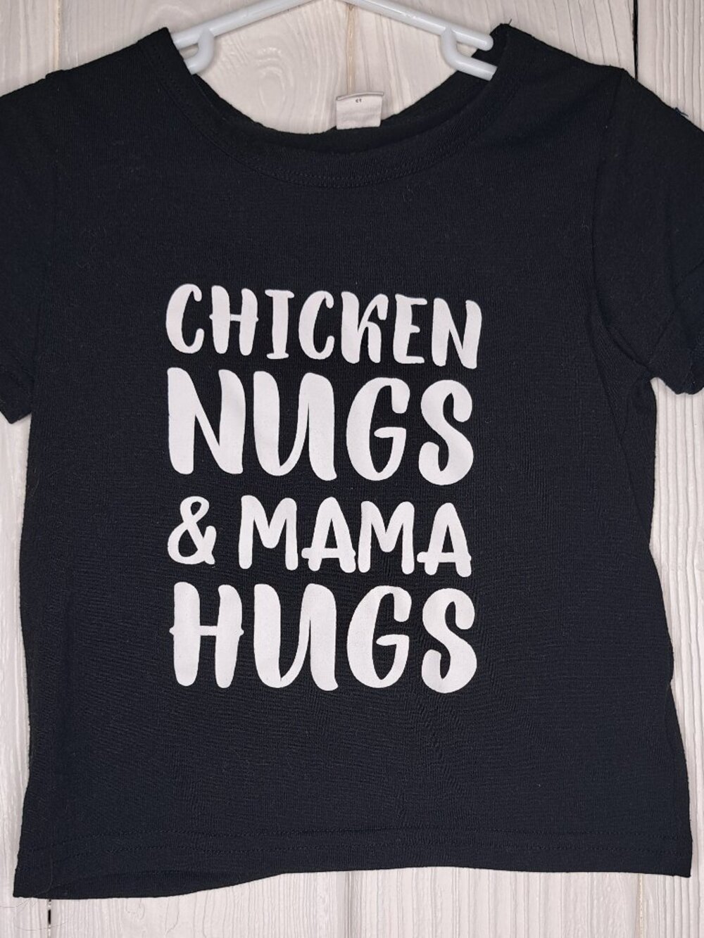 Shein 'Chicken Nugs and Mama Hugs' toddler shirt boy or girl 12-18 months
